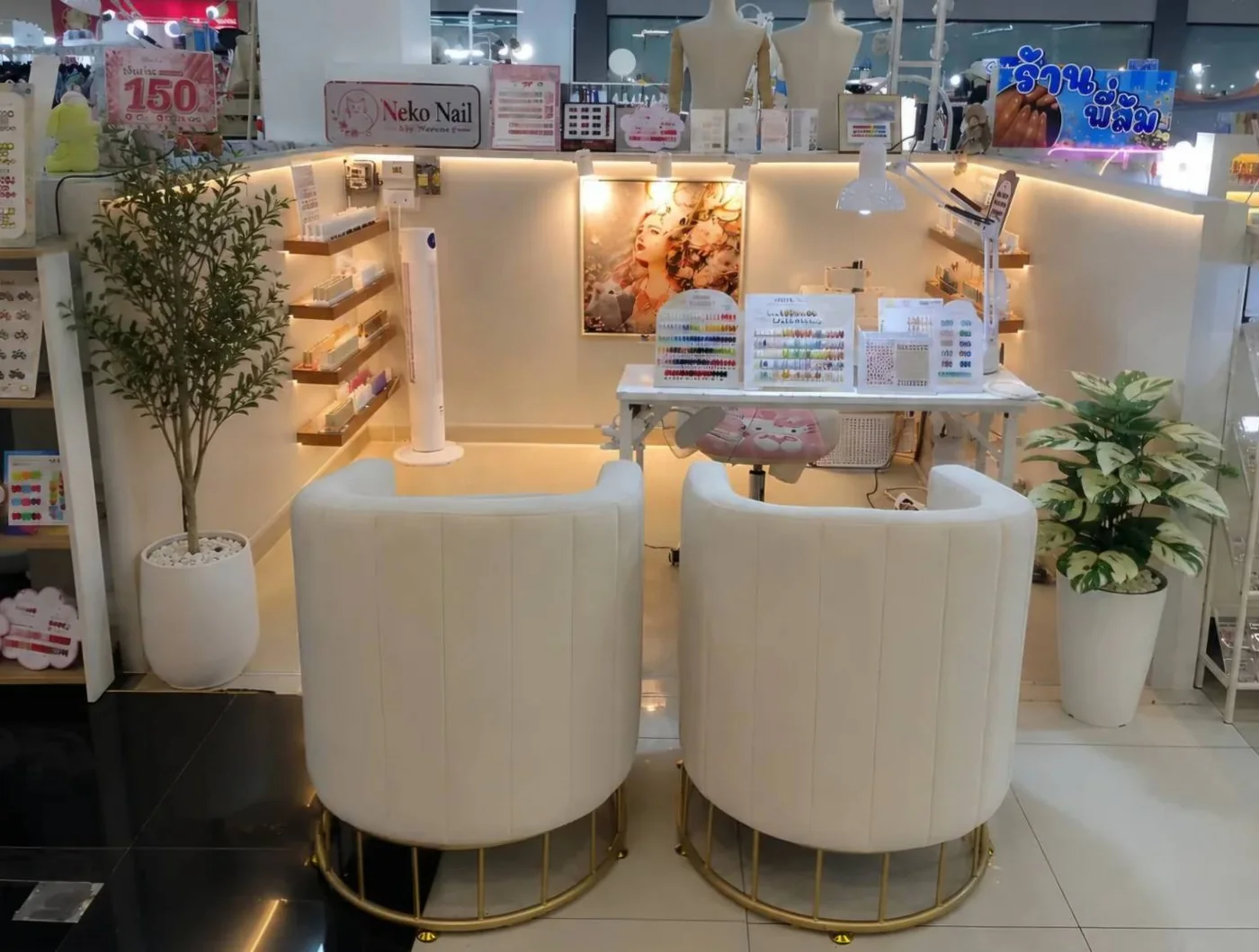ร้านทำเล็บใกล้ตลาดบีบี บางใหญ่ Neko Nail ที่ Index Living Mall